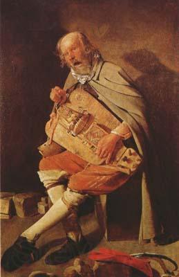 Georges de La Tour Hurdy-Gurdy Player (mk08)